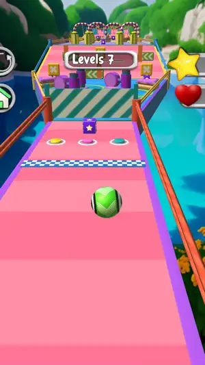 Rolling Ball Sky Escape Game screenshot 1