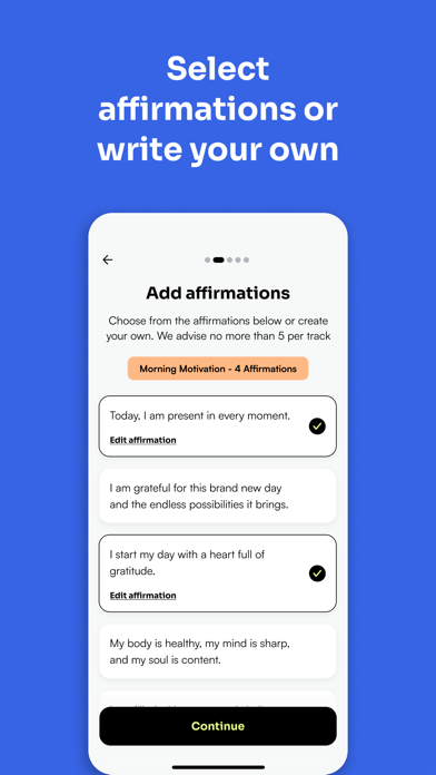 Affirmations with Affirma5 Screenshot