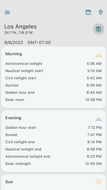 Sun Position Sunrise & Sunset screenshot-3