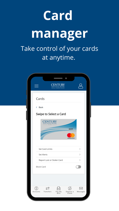 Century Savings Bank Mobile Screenshot