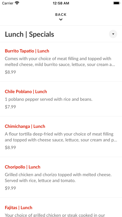 El Tapatio Mexican Restaurant Screenshot