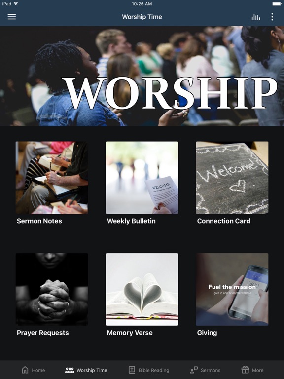 Huber Heights First Baptist iPad screenshot 2 - Lifestyle app