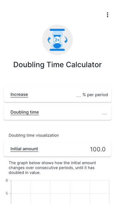 Doubling Time Calculator Screenshot