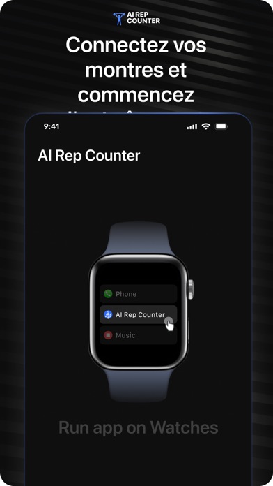 Screenshot #2 pour AI RepCounter Suivi d'Entraîn.