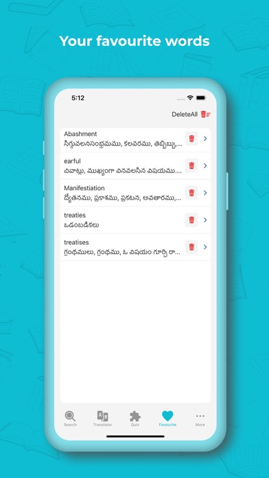 Telugu Dictionary + Translator Screenshot