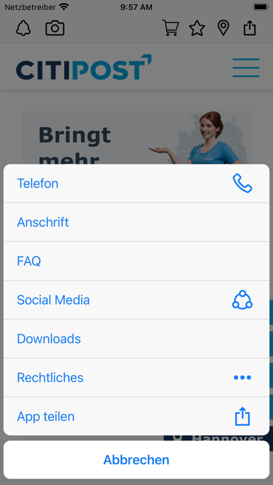 CITIPOST Hannover Screenshot