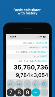 easy calculator with history iphone screenshot 1