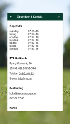 Game screenshot Rya Golfklubb apk