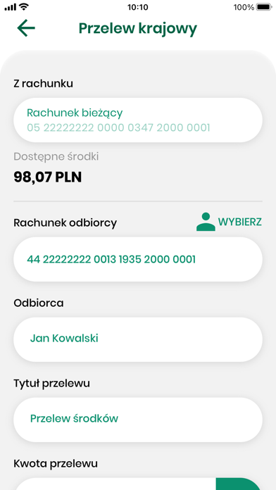 BS Sejny Autoryzacja Screenshot