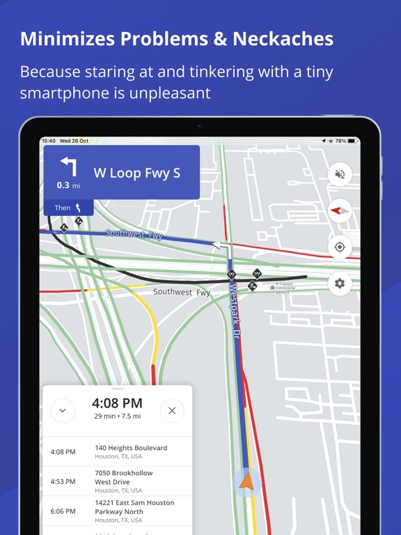 Route4Trucks - Truck GPS App iPad screenshot 4 - Navigation app