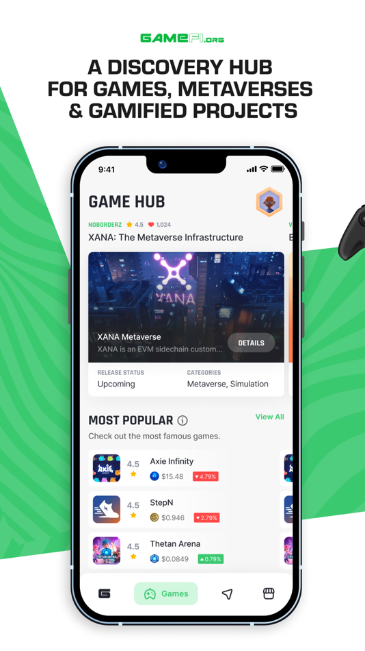 #1. GameFi.org (iOS) By: TRADA TECHNOLOGY JOINT STOCK COMPANY