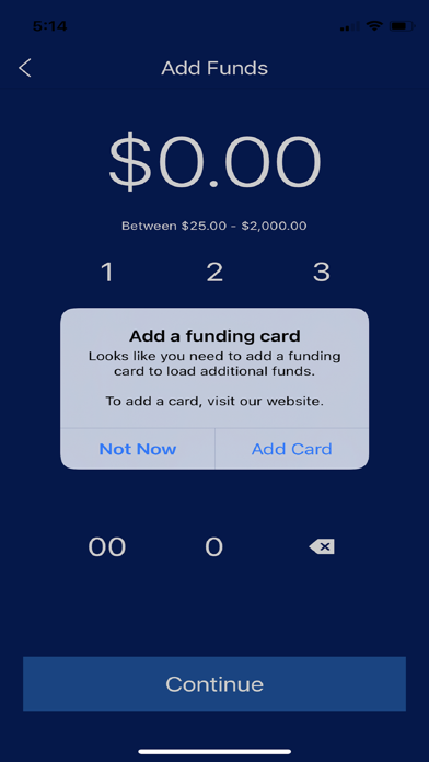 First Horizon Prepaid Cards Screenshot