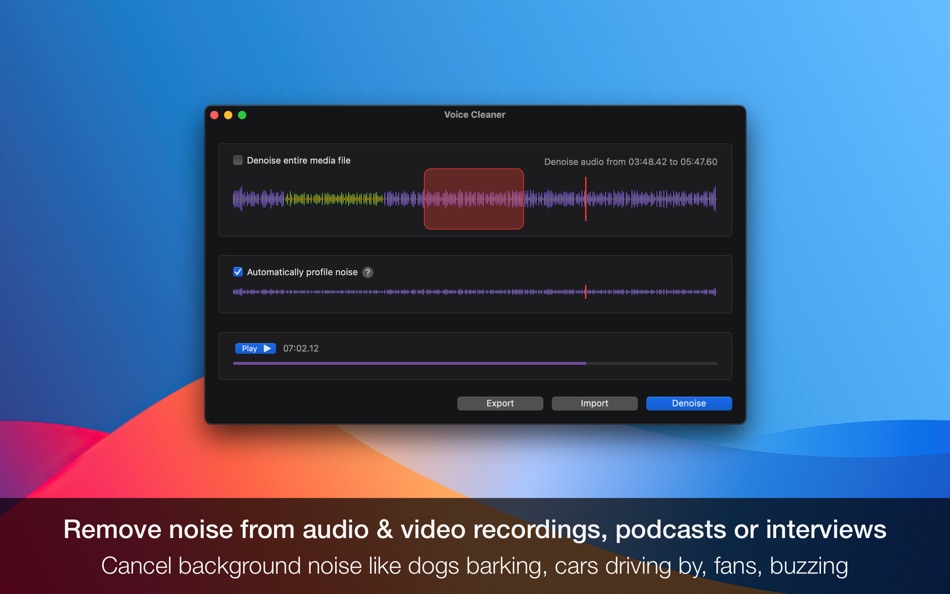 Voice Cleaner • AI Enhancer - 1.6.0 - (macOS)