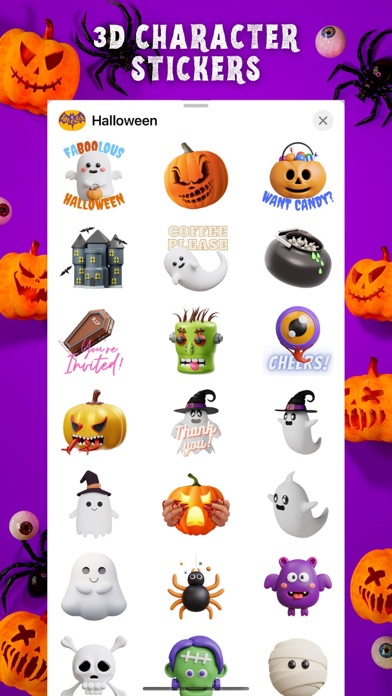 Happy Halloween Quote Stickers Screenshot