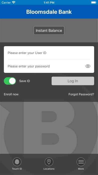 Bloomsdale Bank Mobile Screenshot