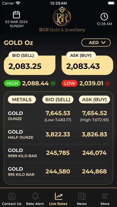 BGR Gold And Jewellery Screenshot