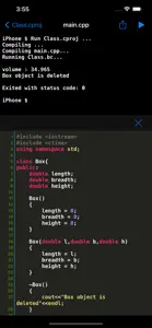 C++ Shell - C++ code compiler screenshot #4 for iPhone