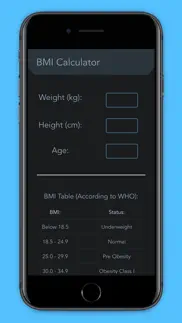 minimal bmi calculator iphone screenshot 2