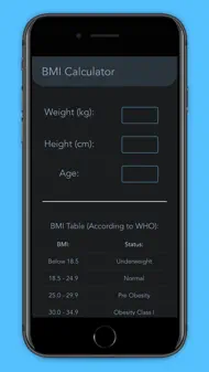 Minimal BMI Calculator iphone bilder 1