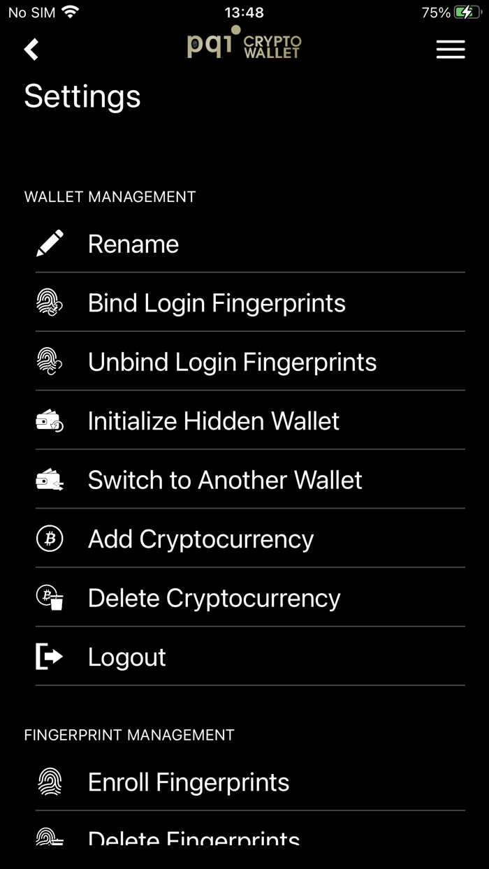 PQI Crypto Wallet