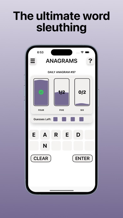 Screenshot #1 pour Anagrams - Word Finding Game