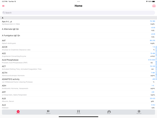 Screenshot #5 pour Lab Values Reference