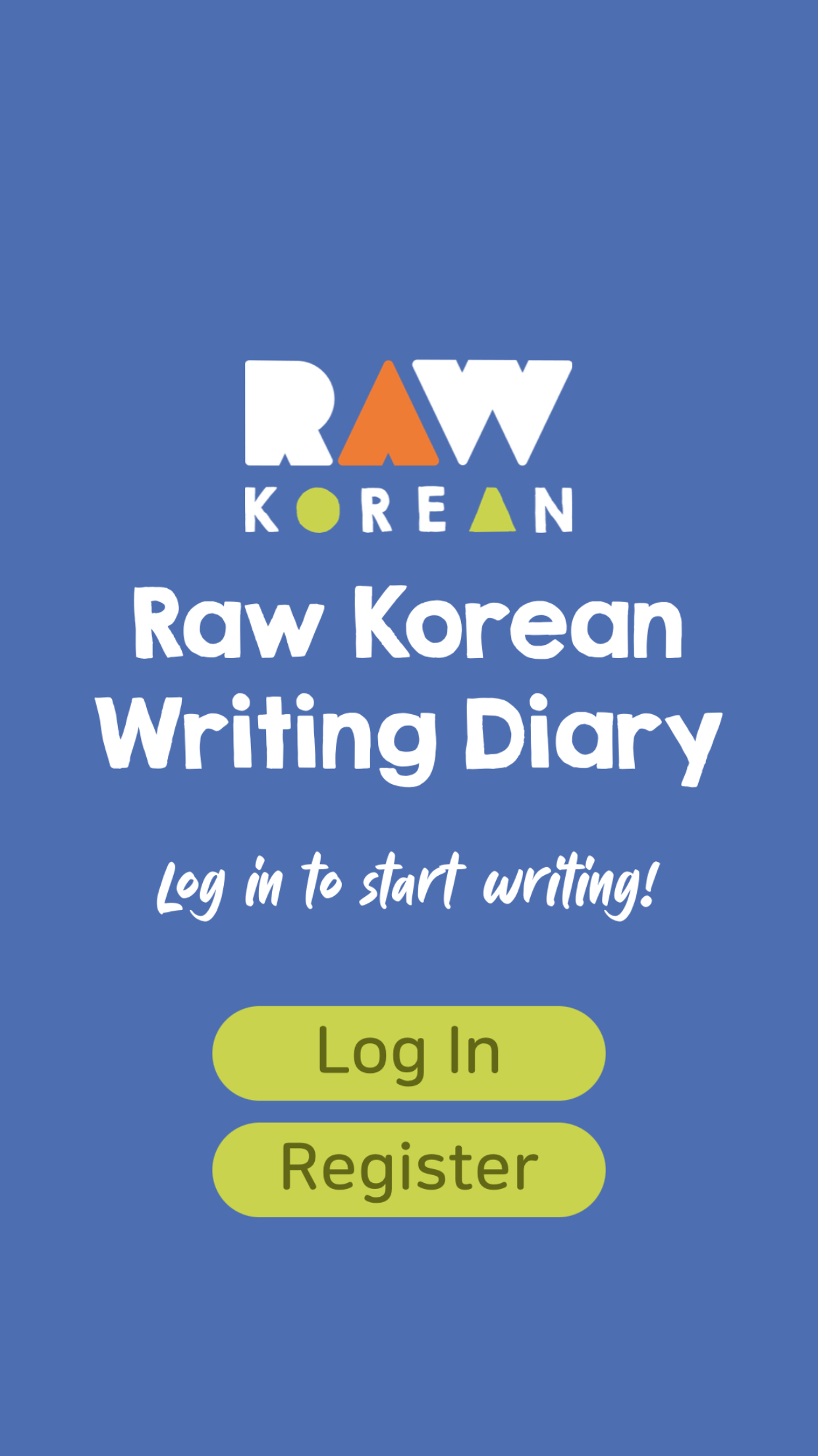 Raw Korean Writing