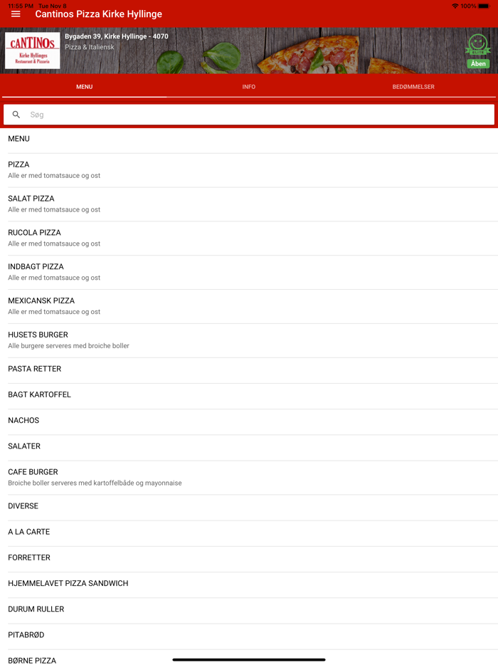 Cantinos Pizza Kirke Hyllinge