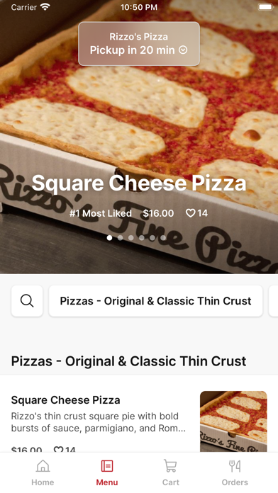 Rizzo's Pizza Screenshot