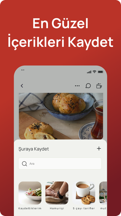 tarifist: yemek sosyal medyası Screenshot