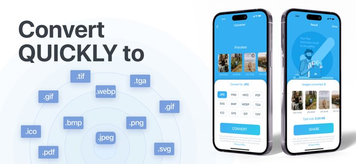 Image Converter JPEG PNG HEIC.