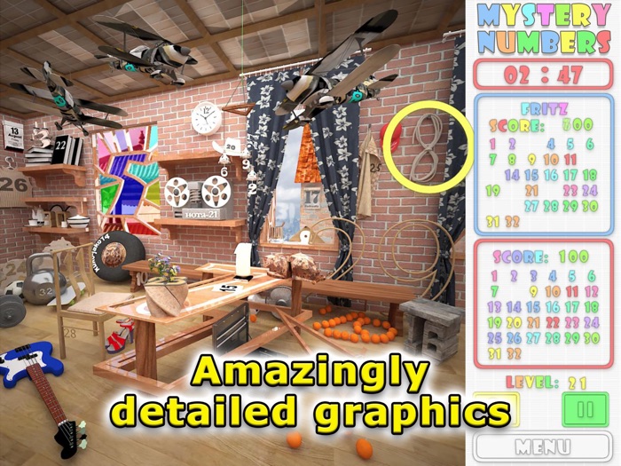 Mystery Numbers Hidden Object