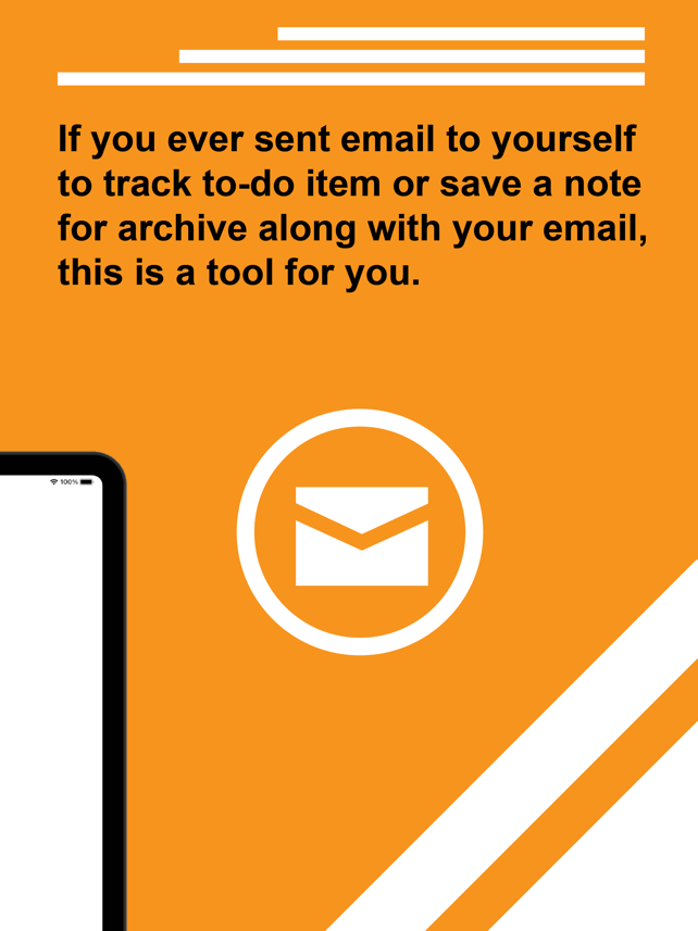 Note To Self: quick self-email Screenshot