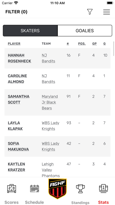 Atlantic Girls Hockey Fed. Screenshot