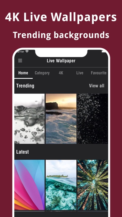 HD 4K Live Wallpapers Screenshot