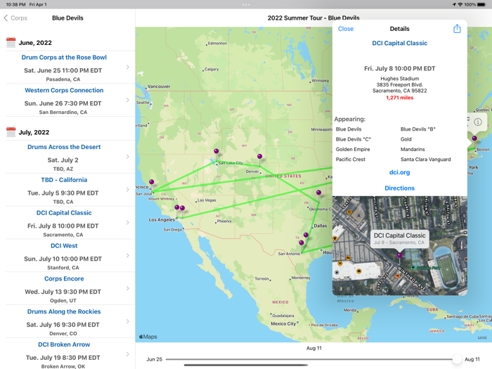 Drum Corps Summer Tour