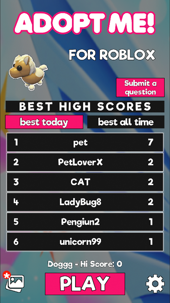 Adopt Me Trivia Quiz