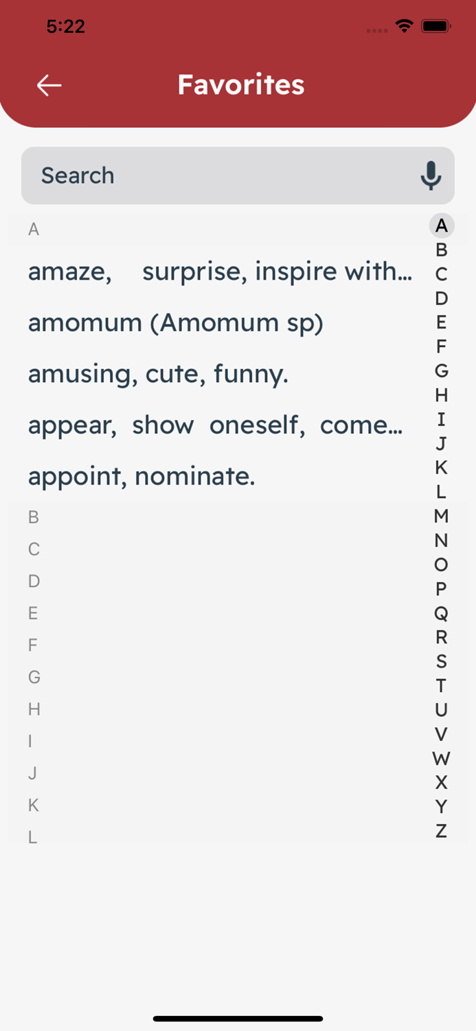 Seneca Dictionary App