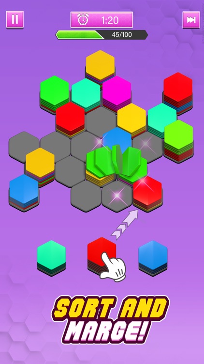 Hexa Sort Puzzle Merge Games screenshot-3