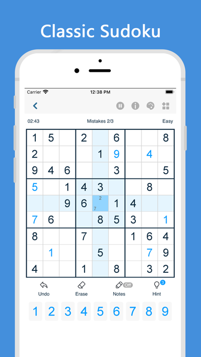 Sudoku - classic sudoku Screenshot