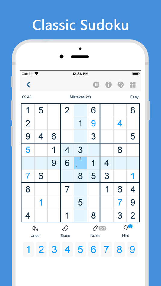 #1. Sudoku - classic sudoku (iOS) 来自: 凤竹 刘