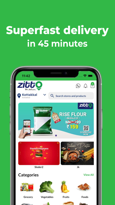 Zitto Food & Grocery Delivery Screenshot
