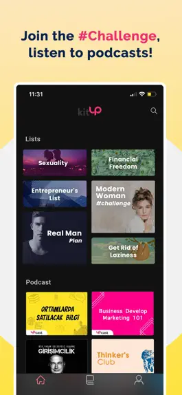 Game screenshot kitUP: Self Growth & Podcasts apk
