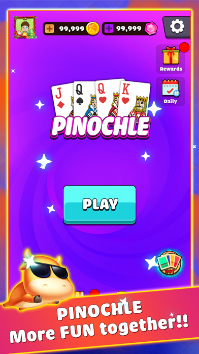 Pinochle - Hoyle Card Game Screenshot