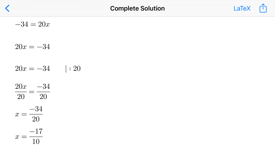 #3. Linear Equations Tutor (iOS) By: Francesco Grassi