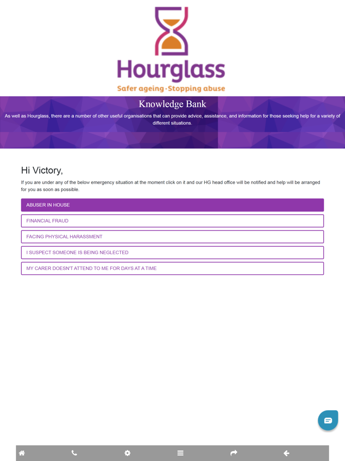 Hourglass Safer Ageing