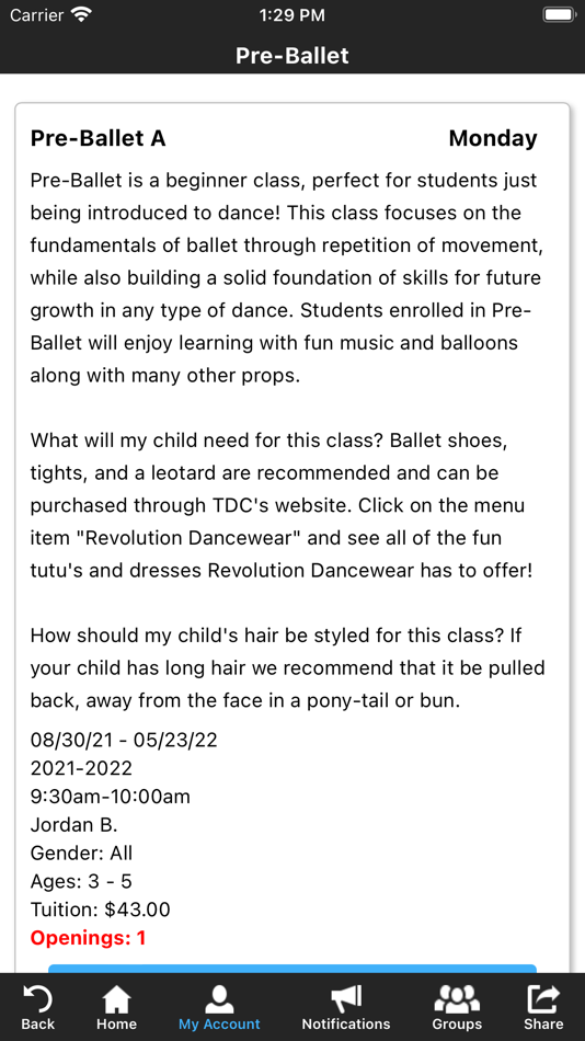 #3. TDC Athletics (iOS) 由: Spring Creek Dance, LLC