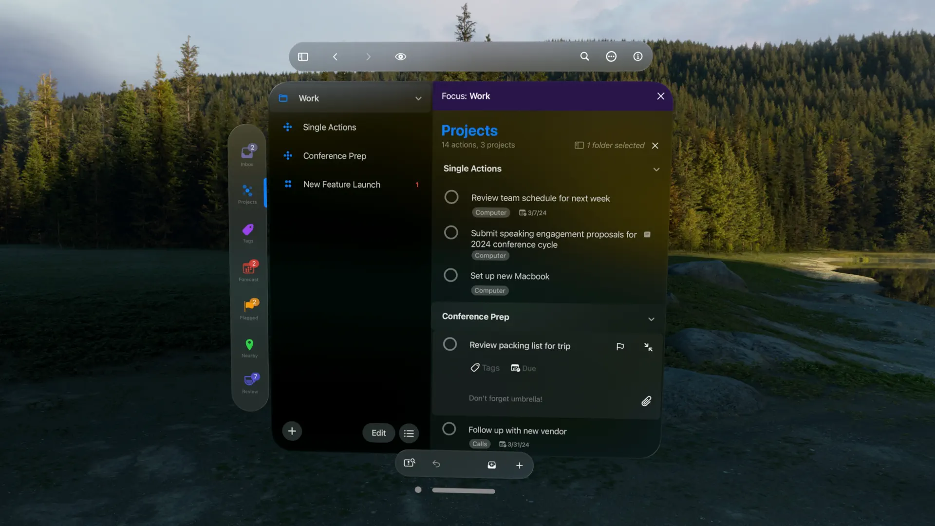 OmniFocus 4 screenshot 6