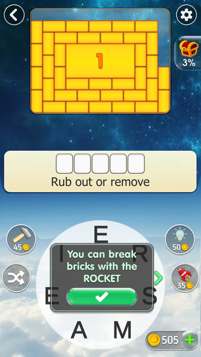 Word Fun Fact (WFF) Word Game Screenshot