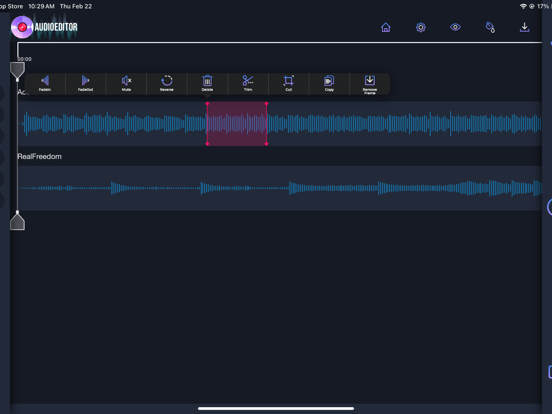 Screenshot #4 pour Audio Editor'